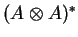$(A\otimes A)^*$