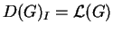 $D(G)_I=\mathcal{ L}(G)$