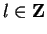 $l\in {\bf Z}$