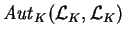 ${\it Aut}_K(\mathcal{ L}_K,
\mathcal{ L}_K)$