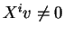 $X^iv\not= 0$