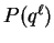 $P(q^\ell)$