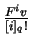 $\frac{F^iv}{[i]_q!}$