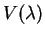 $V(\lambda)$