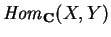 ${\it Hom}_{\bf C} (X,Y)$