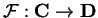 $\mathcal{ F}:{\bf C}\rightarrow
{\bf D}$
