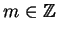 $m \in {\mathbb{Z} }$