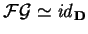 $\mathcal{ F}\mathcal{ G}\simeq {\it id}_{\bf D}$