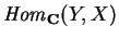 ${\it Hom}_{\bf C} (Y,X)$
