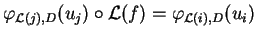$\varphi_{\mathcal{ L}(j),D}
(u_j)\circ \mathcal{ L}(f)
= \varphi_{\mathcal{ L}(i),D} (u_i)$