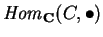 ${\it Hom}_{\bf C}(C,\bullet)$