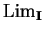 ${\rm Lim}_{\bf I}$
