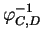 $\varphi_{C,D}^{-1}$