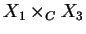 $X_1\times_CX_3$