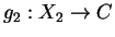 $g_2:X_2\rightarrow C$