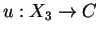 $u:X_3\rightarrow C$
