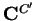 ${\bf C}^{C'}$