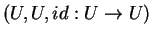 $(U,U,id:U
\rightarrow U)$
