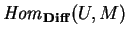 ${\it Hom}_{\bf Diff}(U,M)$
