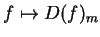$f\mapsto D(f)_m$