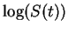 $\log(S(t))$