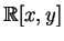 \(\hbox{\blackboard R}[x,y]\)