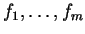 \(f_1,\dots,f_m\)