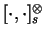 \([\cdot,\cdot]_s^\otimes\)