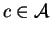 \(c\in {\cal A}\)