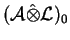 \(({\cal A}\hat\otimes{\cal L})_0\)