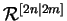 \({\cal R}^{[2n\vert 2m]}\)