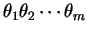 \(\theta_1\theta_2\cdots
\theta_m\)