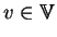 \(v\in \hbox{\blackboard V}\)