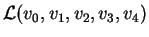 \({\cal L}(v_0,v_1,v_2,v_3,v_4)\)