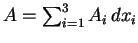 \(A=\sum_{i=1}^3A_i\,dx_i\)
