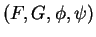 \((F, G, \phi, \psi)\)