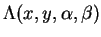 \(\Lambda(x,y,\alpha,\beta)\)