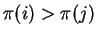 $\pi(i) > \pi(j)$