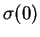 $\sigma(0)$