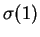 $\sigma(1)$