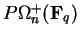 $P\Omega_n^+({\bf F}_q)$