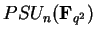 $PSU_n({\bf F}_{q^2})$