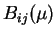 $B_{ij}(\mu)$