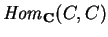${\it Hom}_{\bf C}(C,C)$