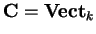 ${\bf C}={\bf Vect}_k$