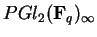 $PGl_2({\bf F}_q)_\infty$