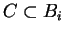 $C\subset B_i$