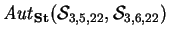 ${\it Aut}_{\bf St}
(\mathcal{ S}_{3,5,22},
\mathcal{ S}_{3,6,22})$