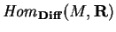 ${\it Hom}_{\bf Diff}(M,{\bf R})$