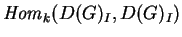 ${\it Hom}_k(D(G)_I,D(G)_I)$